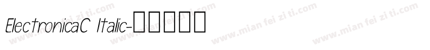 ElectronicaC ltalic字体转换